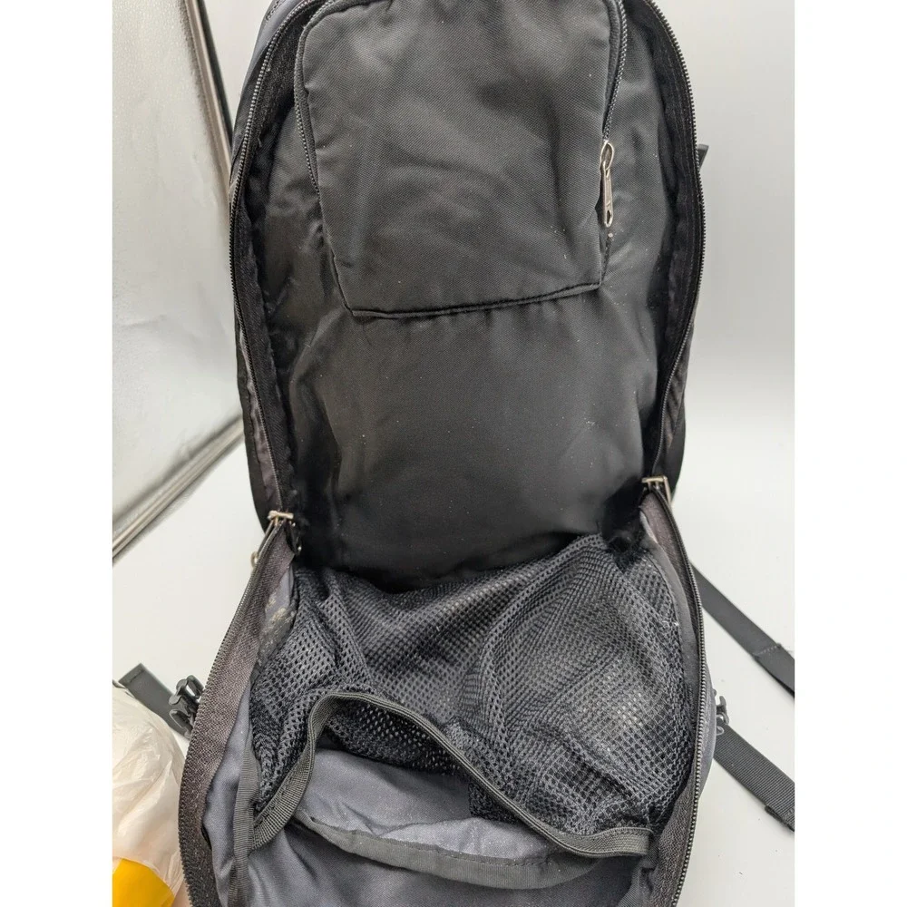 Patagonia Black Charcoal Grey Multi Compartment Hiking Travel Backpack Bag